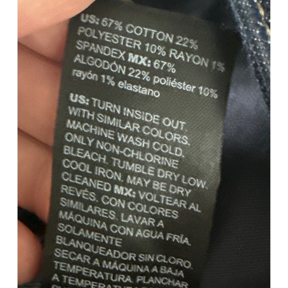 White House Black Market WHBM High-Rise Mariner Wide Leg Jeans Sailor Dark Sz 8 - Picture 12 of 15